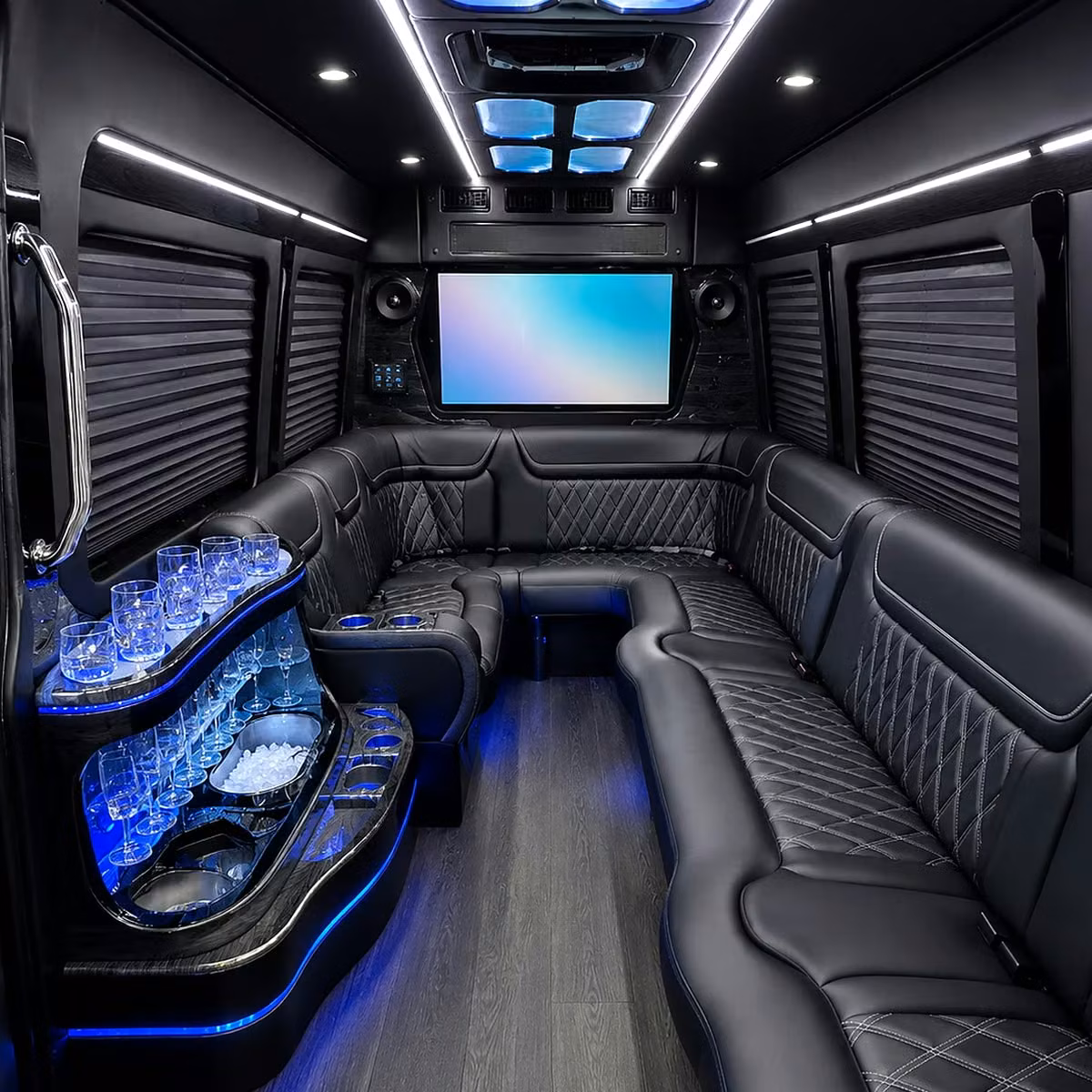 party bus interior