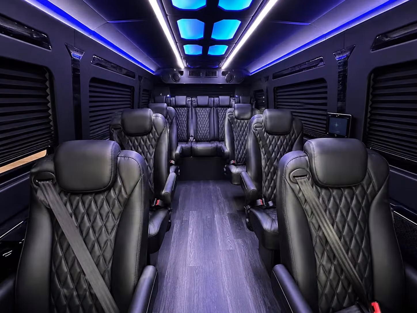 sprinter van with driver inside